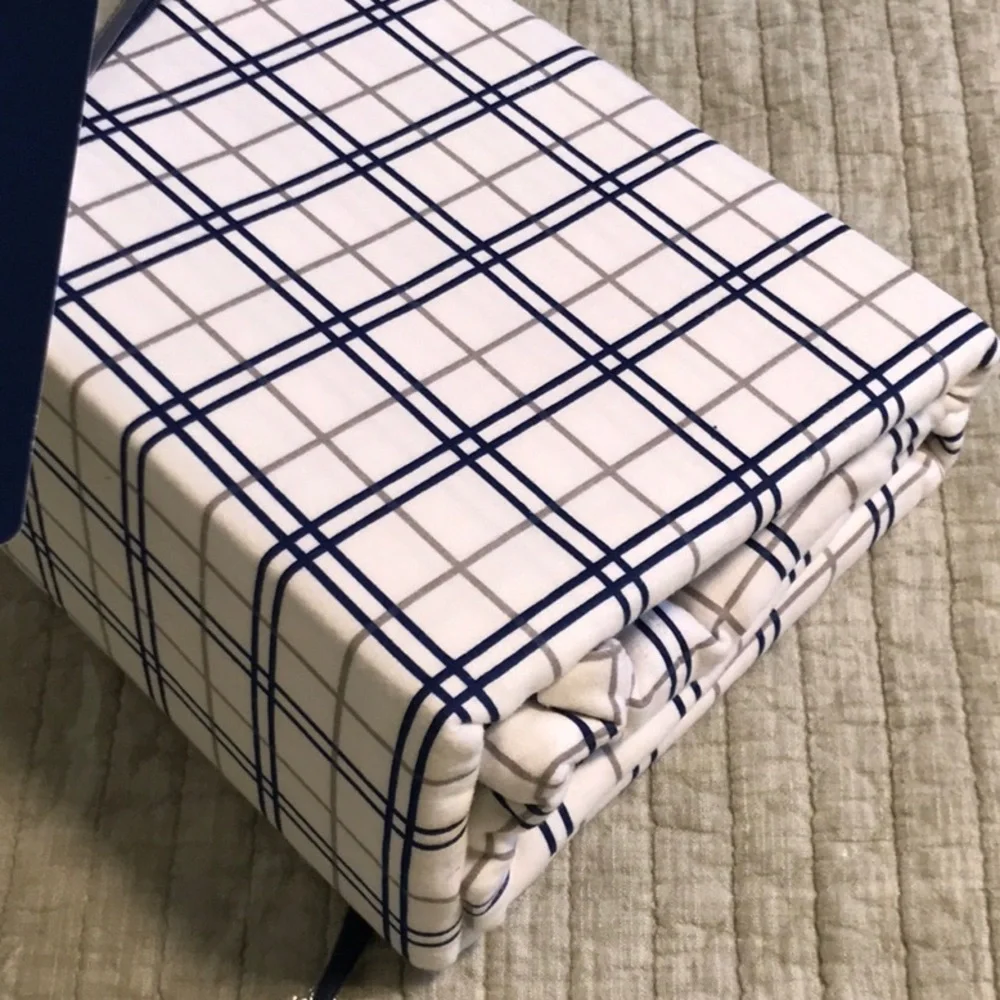 🔥🔥BROOKS BROTHERS Square Brook Plaid Flannel Sheet Set